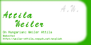 attila weiler business card